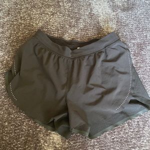 Black Lulu running shorts